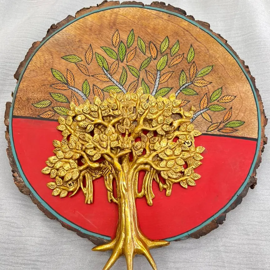 Kalpavruksh Wooden Wall Art (13 x 12 Inch) | Tree of Life