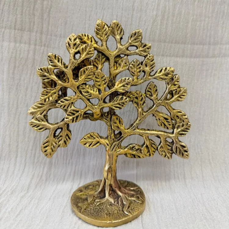 Mini Kalpavruksha Brass Tree (5.5 Inch) | Vastu Tree of Life
