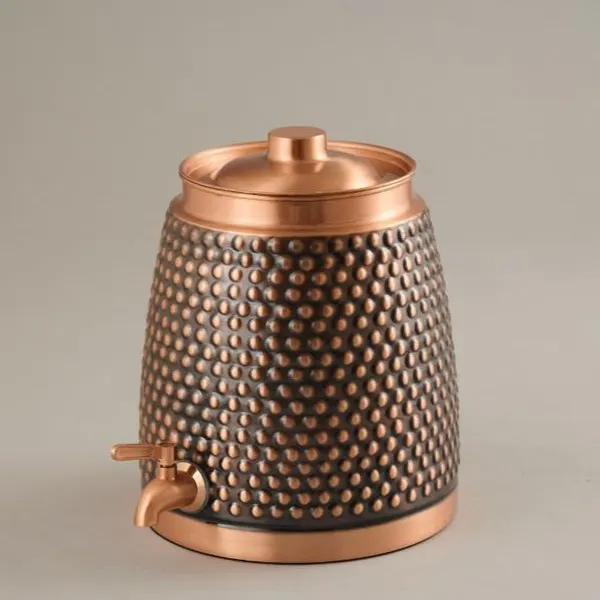 Premium Hammered Copper Water Dispenser with Tap